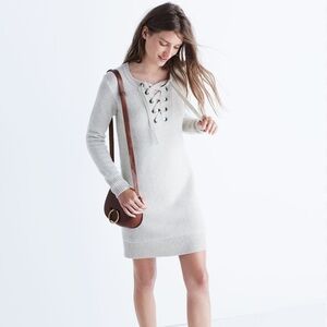 Madewell Lace Up Sweater Dress‎ Size XXS